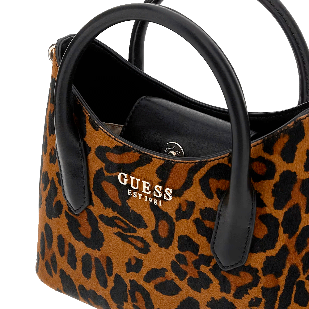 Borsa Donna a Mano in Pelle GUESS Linea Domitilla colore Leopard