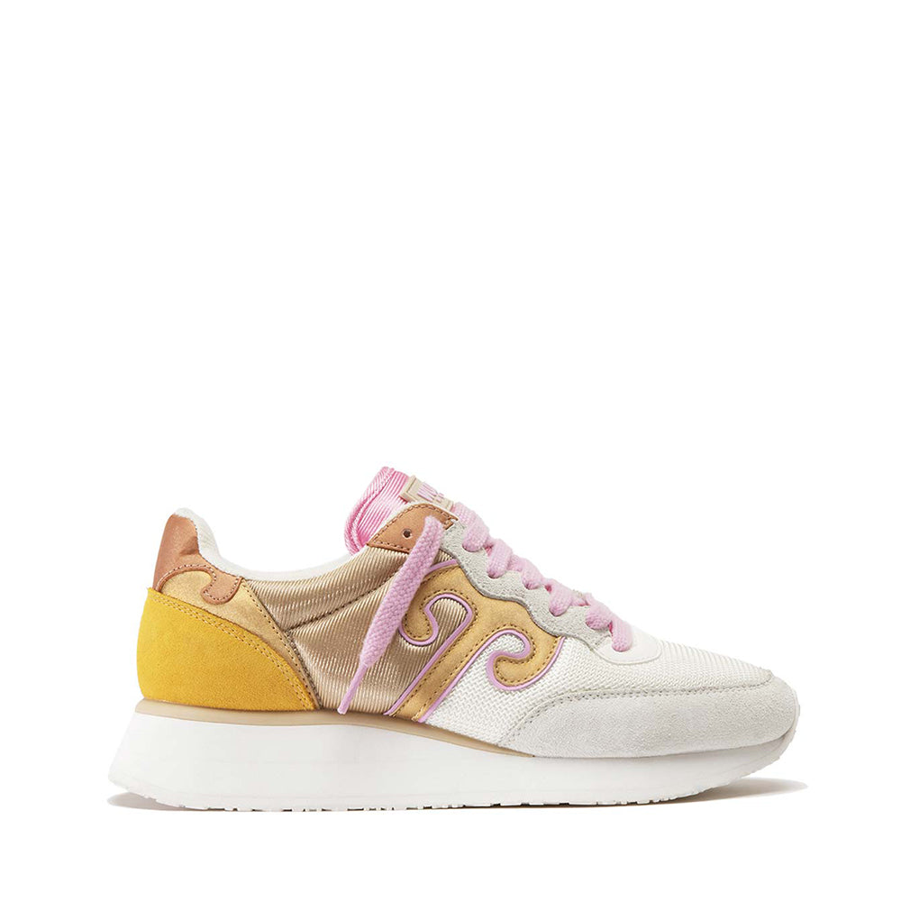 WUSHU RUYI Master Sport MS403
Damenschuhe in Wispy Clouds Blooming Pink Old Yellow und Bronze