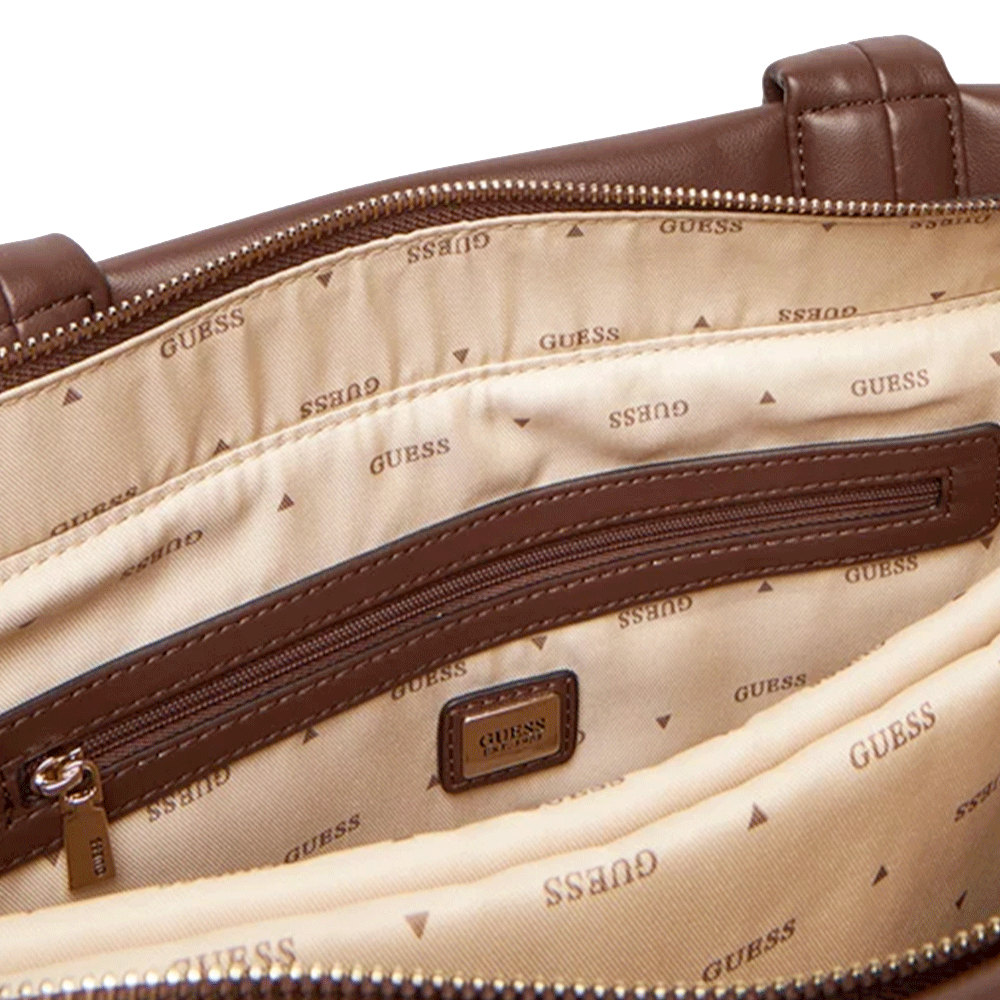 Borsa Donna Shopper a Spalla GUESS Linea Sunetra colore Espresso