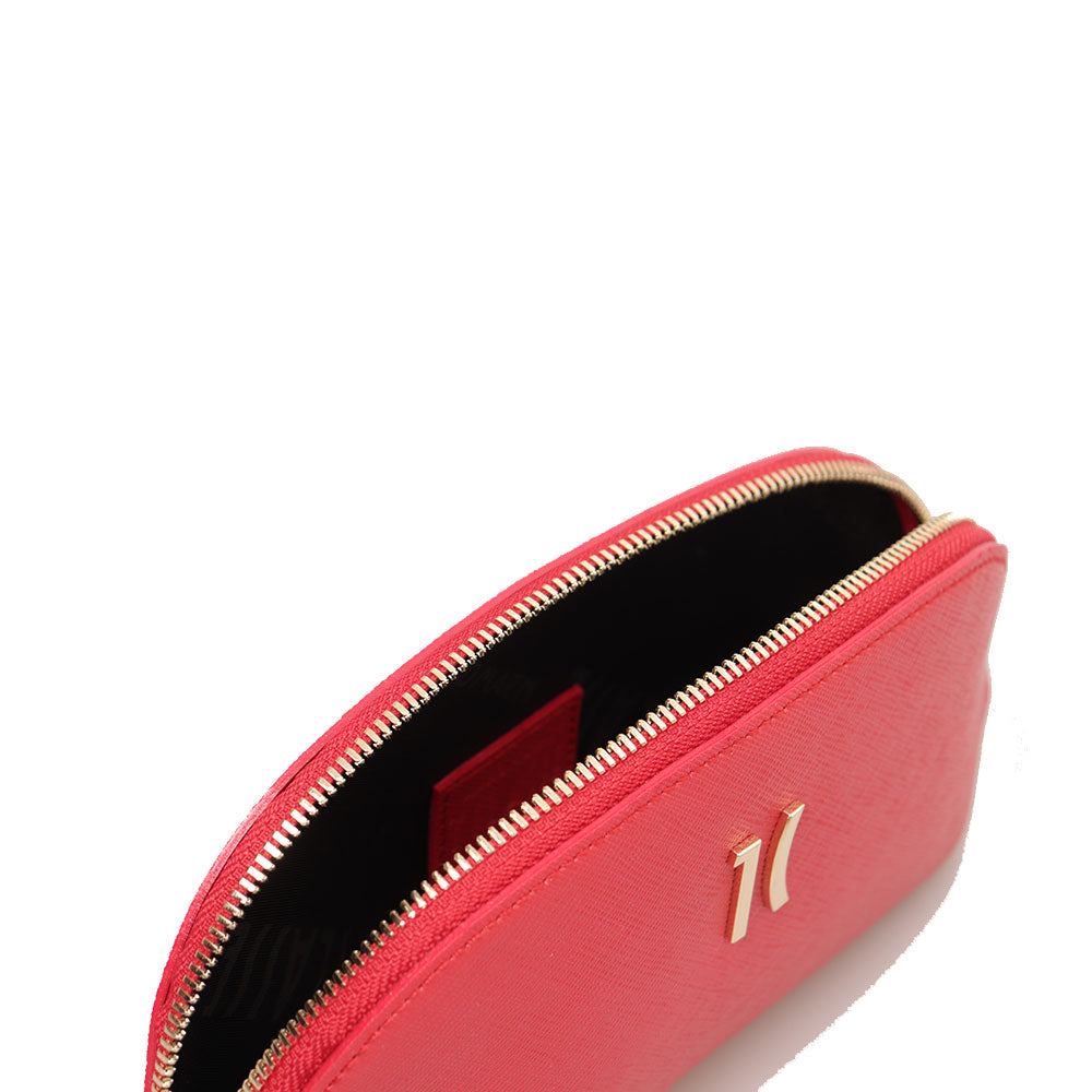 Kosmetiktasche 1A Klasse Alviero Martini Flying City Linie Perlrot PN94