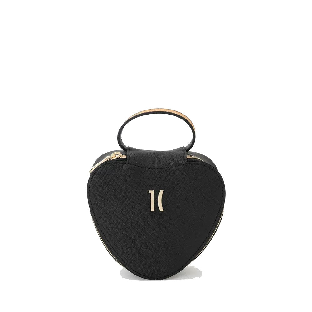 Herzförmiges Beauty Case 1A Classe Alviero Martini Flying City Linie Schwarz PN95