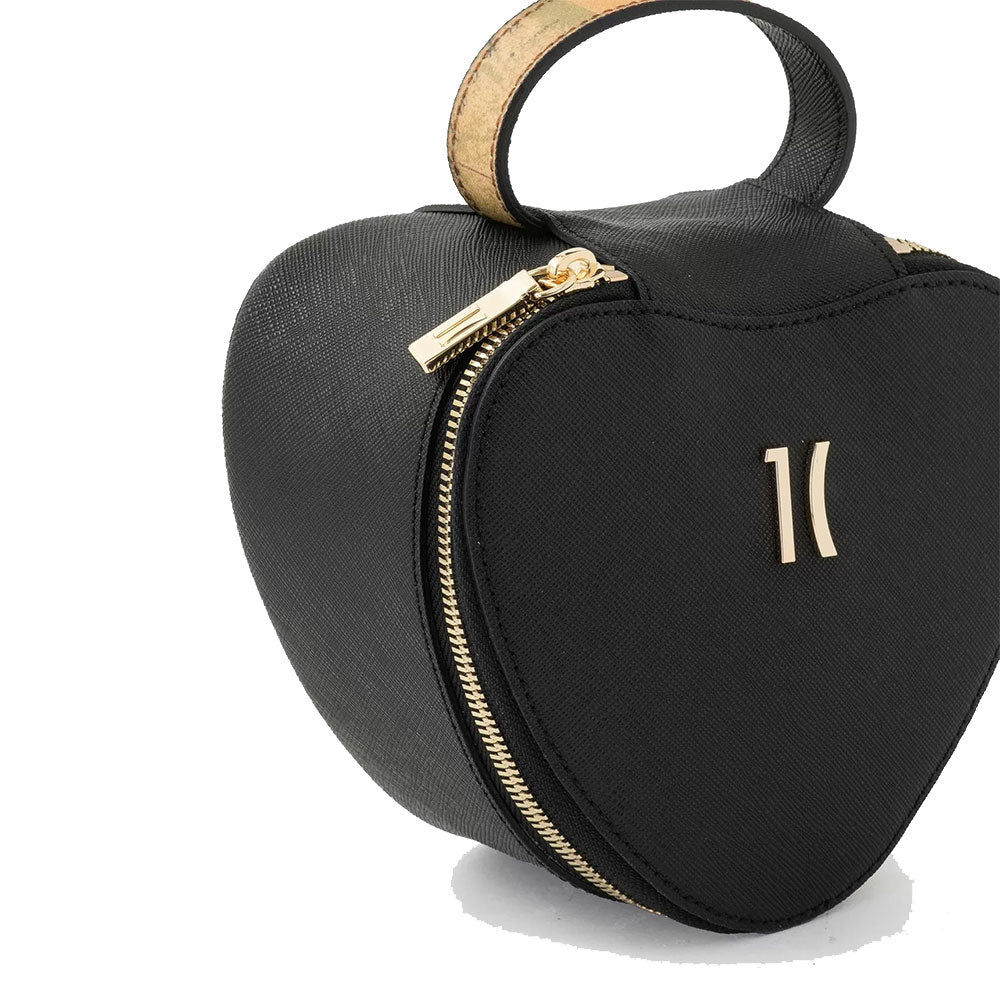 Herzförmiges Beauty Case 1A Classe Alviero Martini Flying City Linie Schwarz PN95