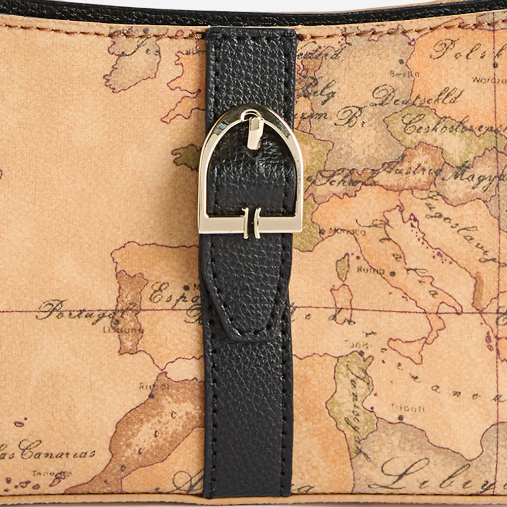 Pochette con Tracolla 1A Classe Alviero Martini linea Valley Geo colore Geo Classic e Nero PP27