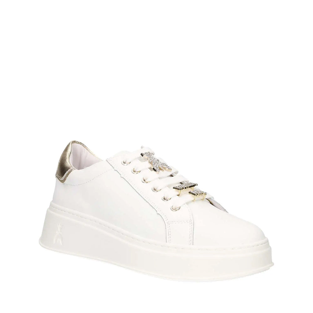 PATRIZIA PEPE FLYCHARMS LINIE
Mädchen Plateau-Sneaker aus weißem Leder