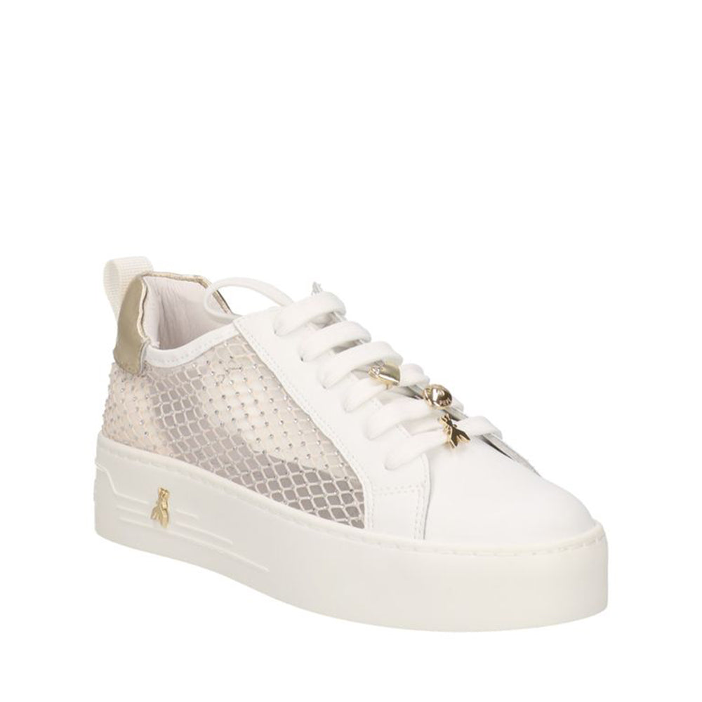 PATRIZIA PEPE Flyplanet Linie
Mädchen Plateau-Sneaker aus weißem Leder und Stoff