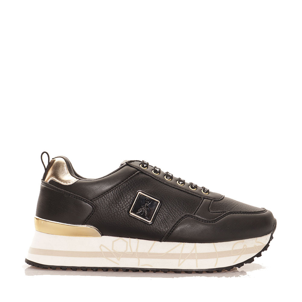 PATRIZIA PEPE Micro Running Linie
Girl Running Sneakers in Schwarz und Platin