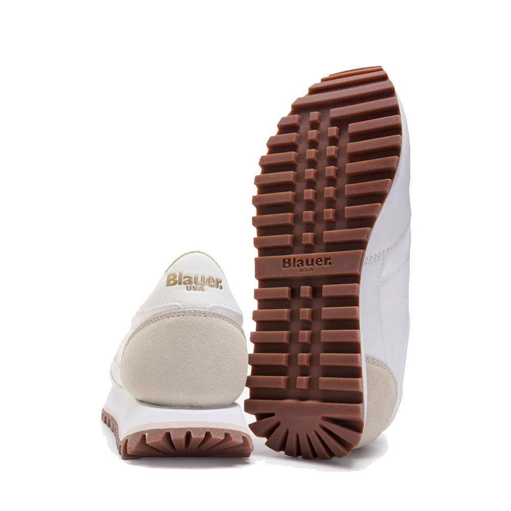 Sneakers Donna BLAUER linea Millen 03 in Nylon White Cream