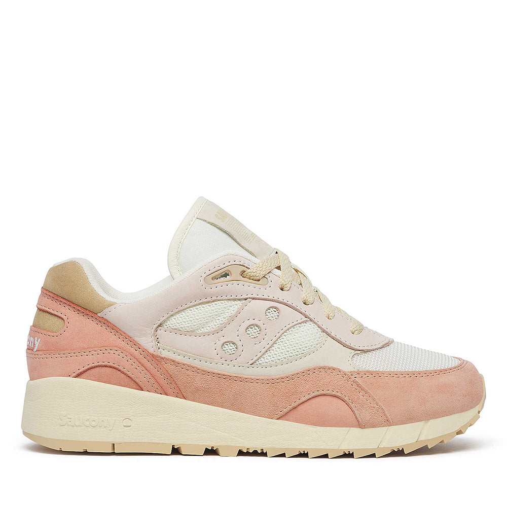 SAUCONY Shadow 6000
Damen Sneaker aus Leder und Stoff in der Farbe Off White - Peach