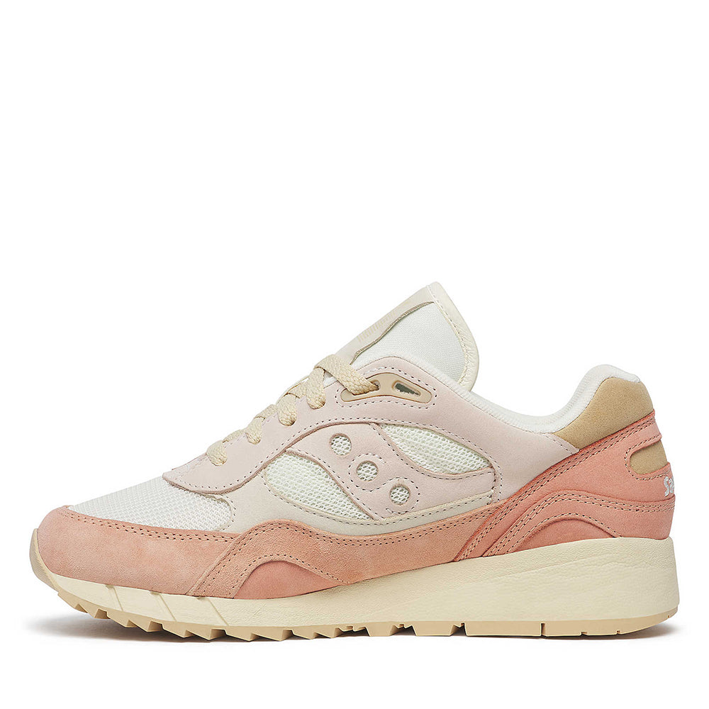 SAUCONY Shadow 6000
Damen Sneaker aus Leder und Stoff in der Farbe Off White - Peach
