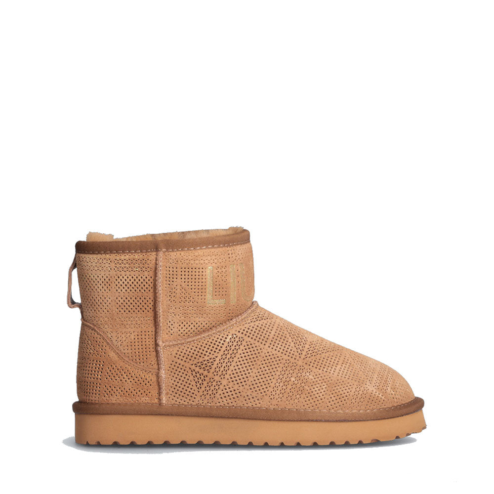LIU JO Jil 02
Cognac perforierte gepolsterte Stiefeletten aus Wildleder