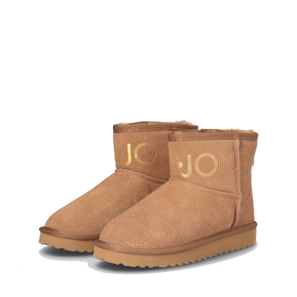 LIU JO Jil 02
Cognac perforierte gepolsterte Stiefeletten aus Wildleder