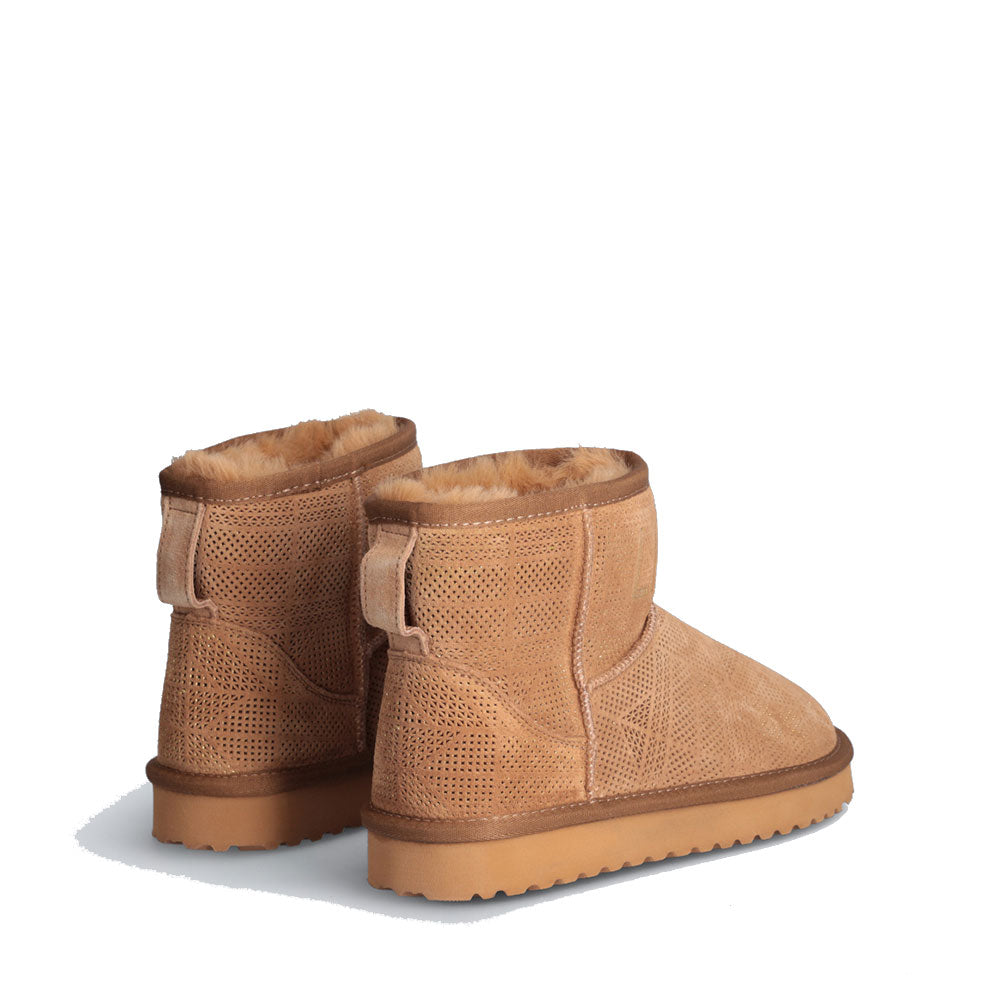 LIU JO Jil 02
Cognac perforierte gepolsterte Stiefeletten aus Wildleder