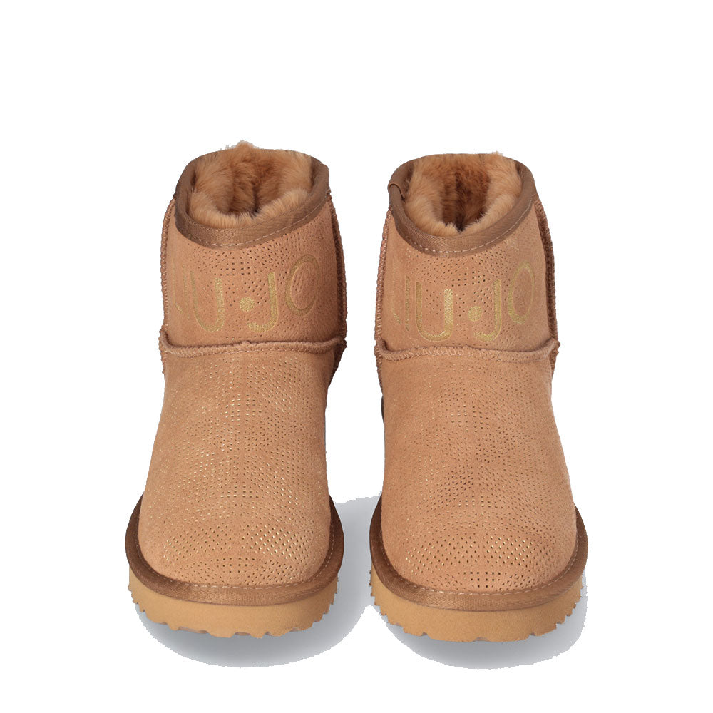 LIU JO Jil 02
Cognac perforierte gepolsterte Stiefeletten aus Wildleder