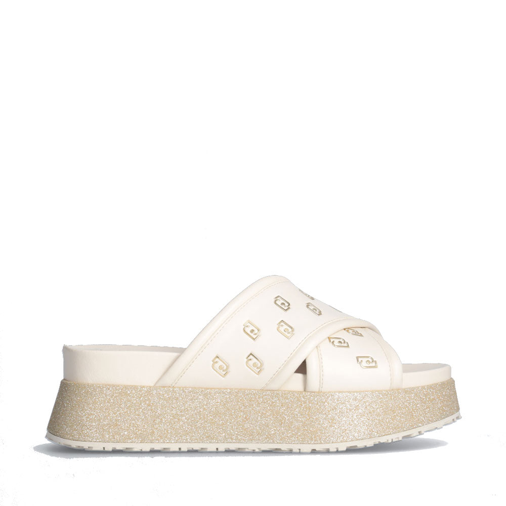 Ciabatte platform con strass