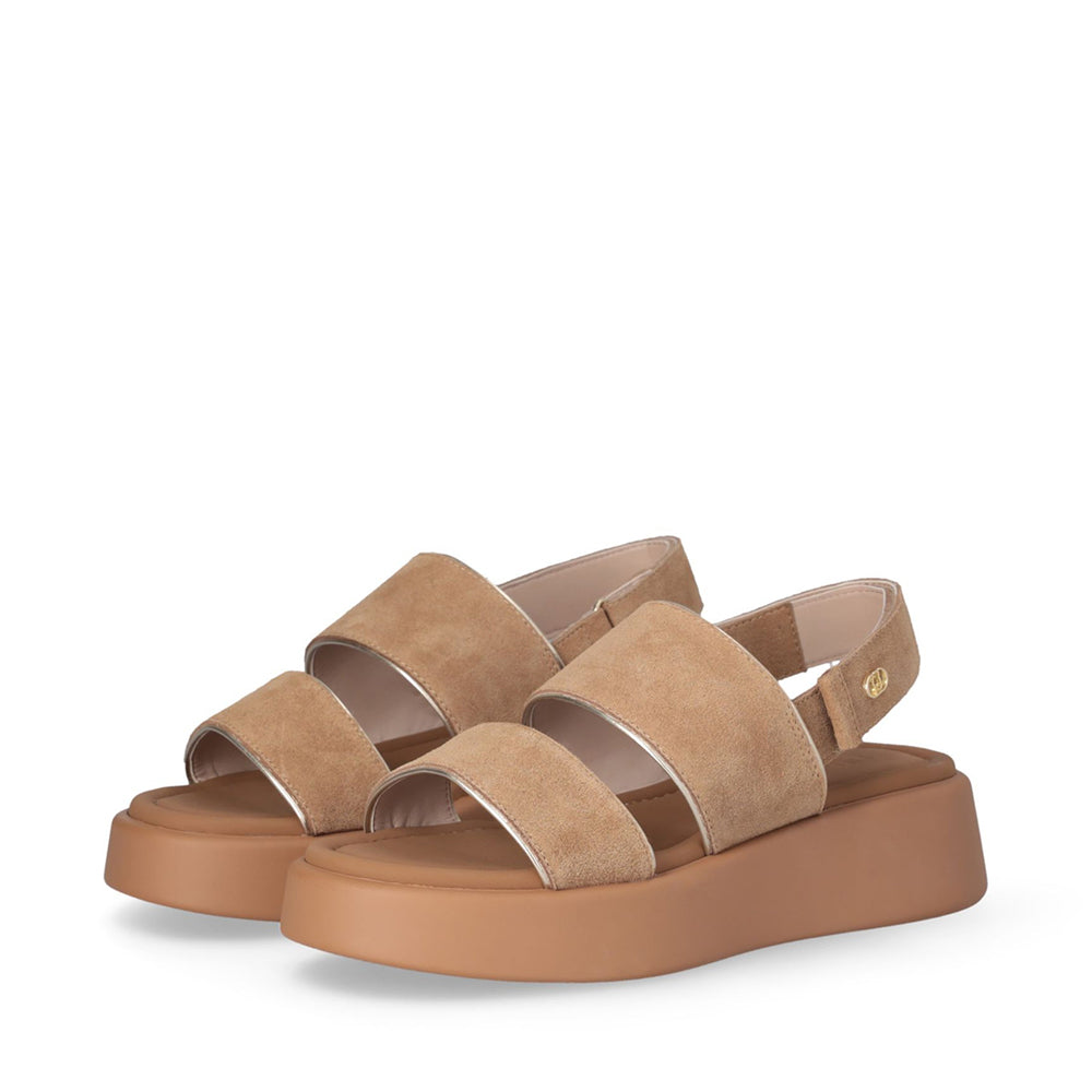 Sandali Platform LIU JO Amber 01 in Suede color Cuoio