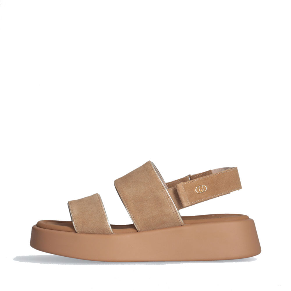 Sandali Platform LIU JO Amber 01 in Suede color Cuoio