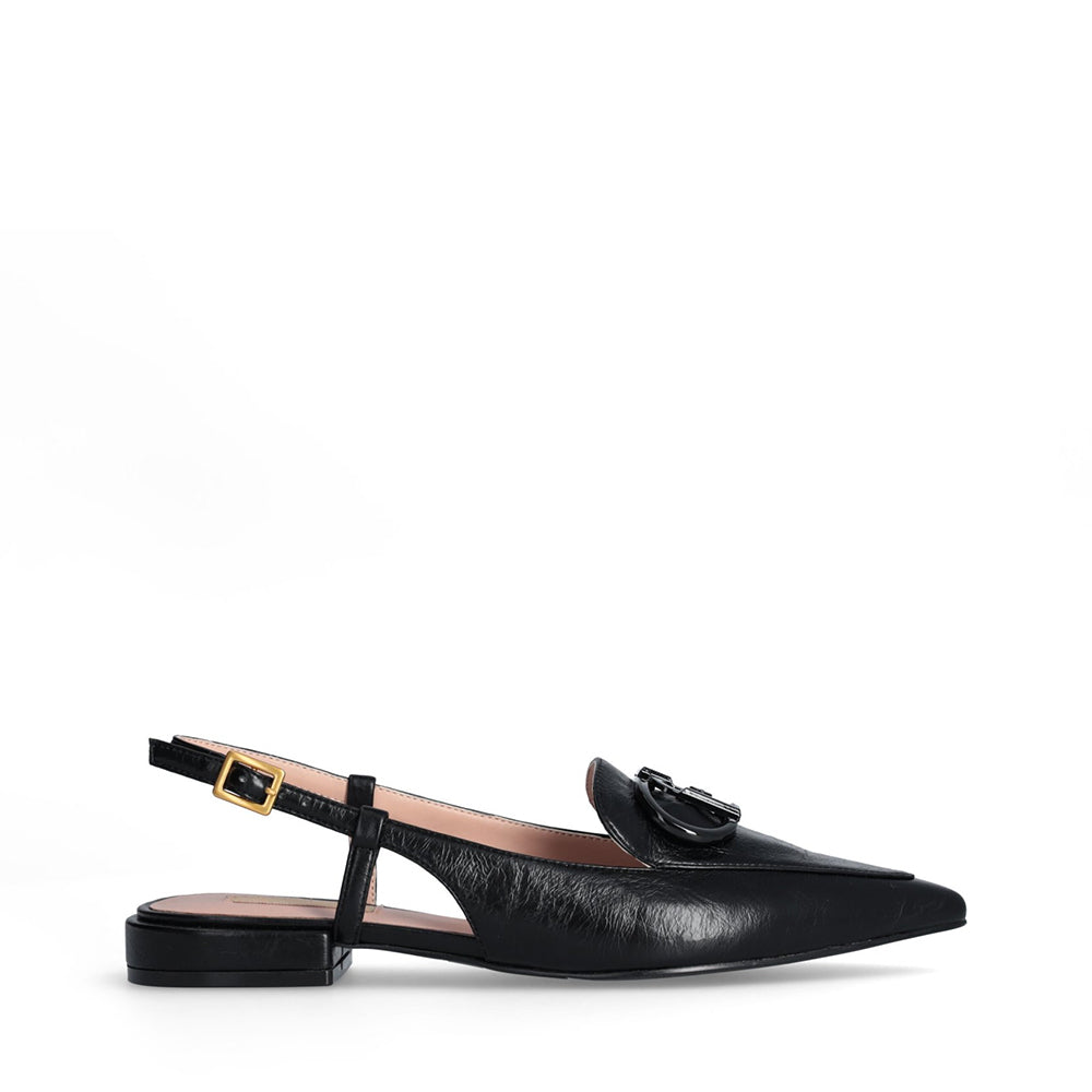 Scarpe Donna LIU JO Viola 14 Slingback in Pelle Nera