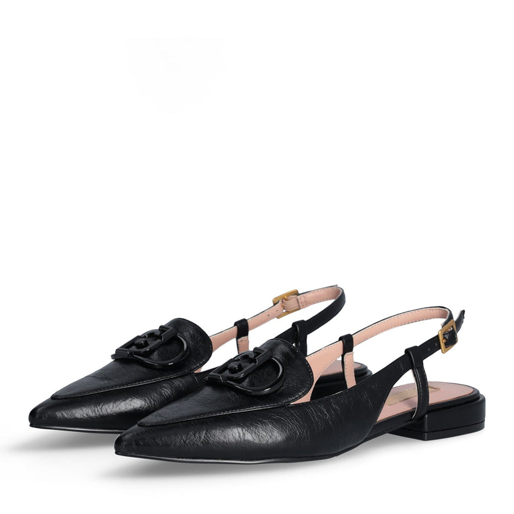 Scarpe Donna LIU JO Viola 14 Slingback in Pelle Nera