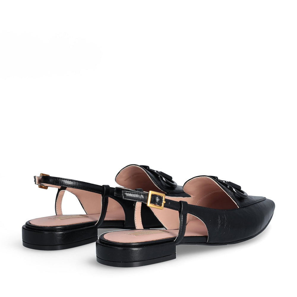 Scarpe Donna LIU JO Viola 14 Slingback in Pelle Nera