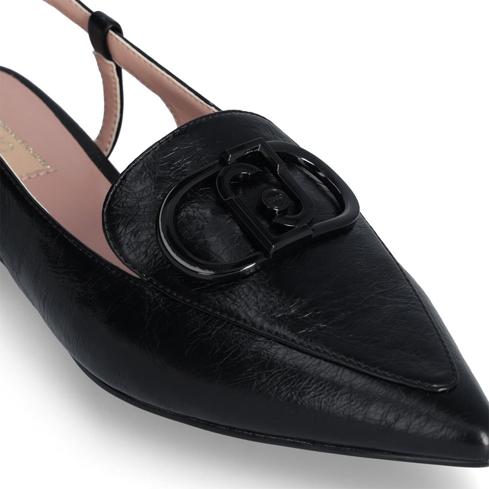 Scarpe Donna LIU JO Viola 14 Slingback in Pelle Nera
