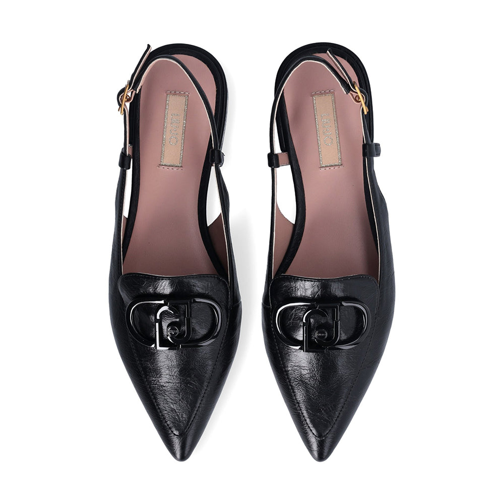 Scarpe Donna LIU JO Viola 14 Slingback in Pelle Nera