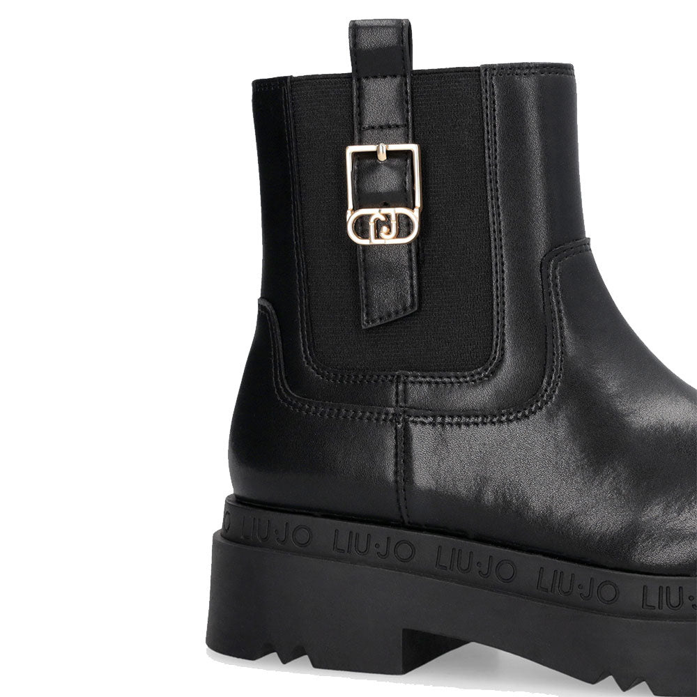 Stivaletti Platform Donna LIU JO Love 63 in Pelle Nera
