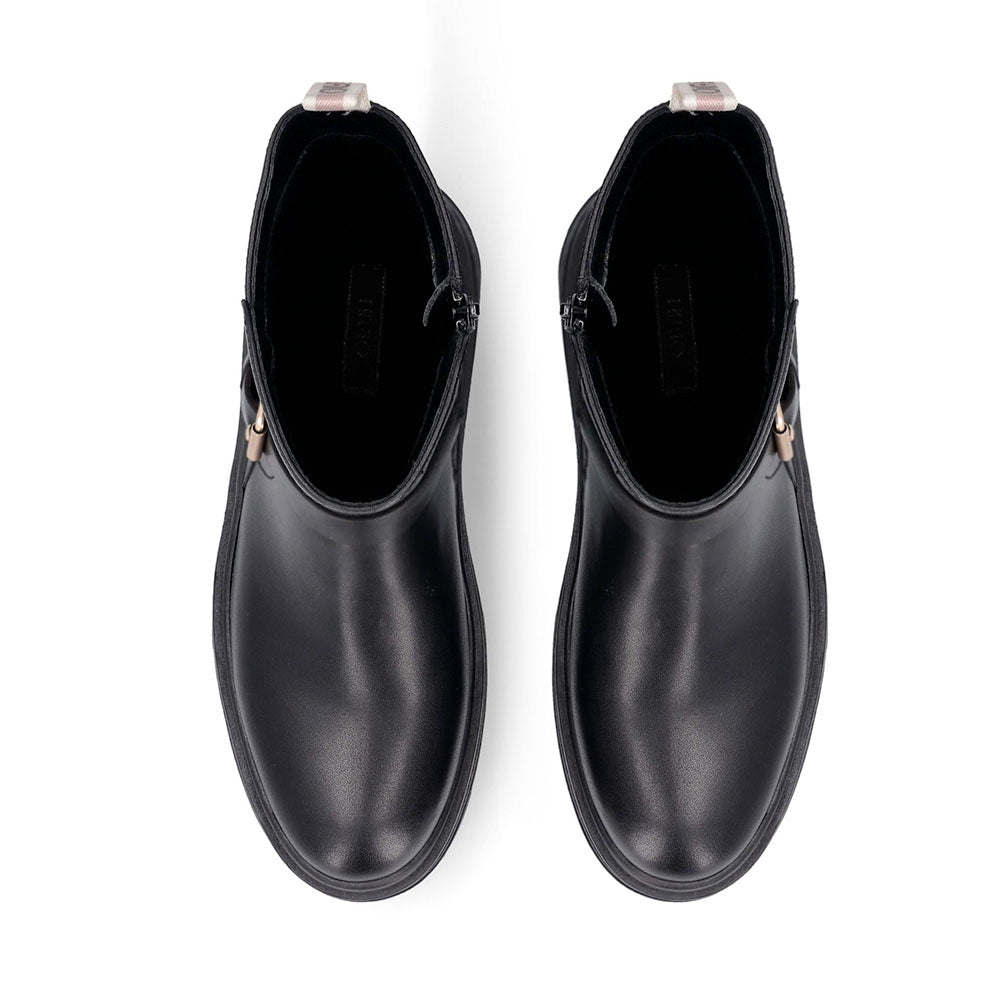 Stivaletti Donna LIU JO Andrea 03 in Pelle Nera con Dettagli Bold