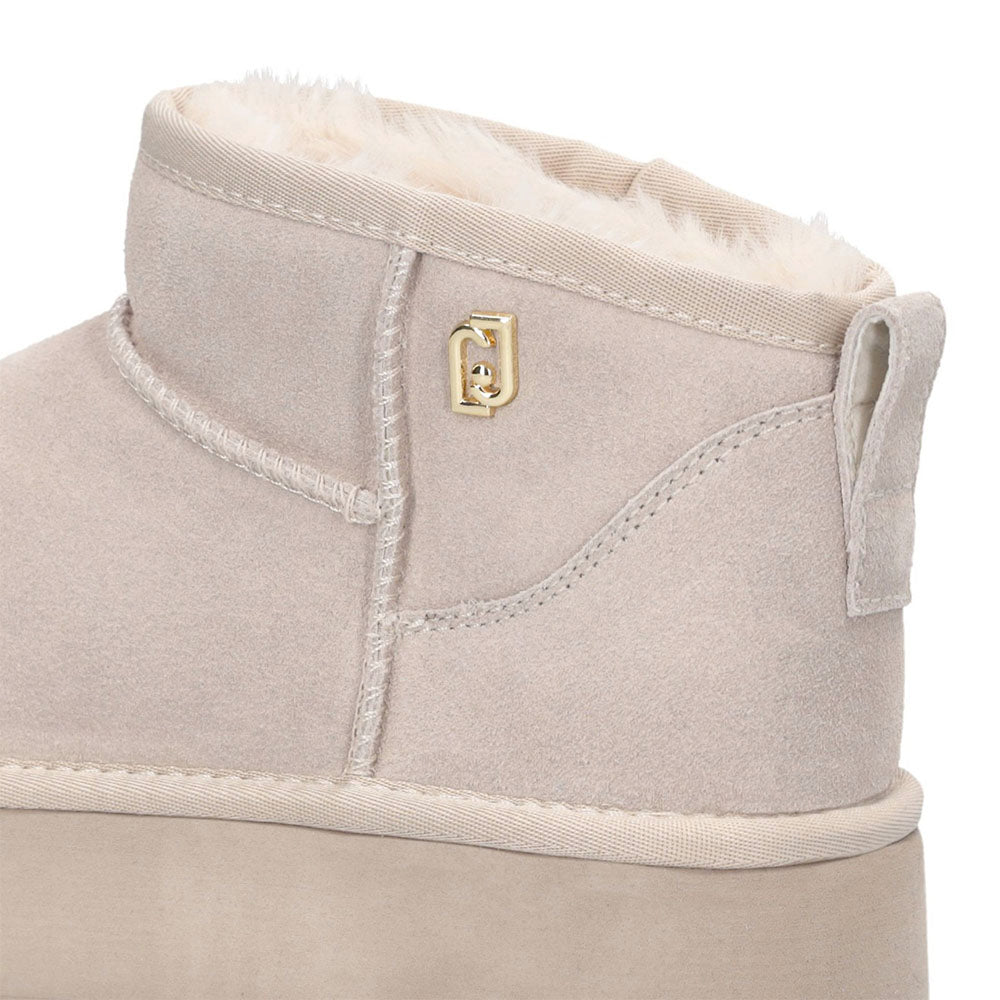 Stivaletti Donna Platform LIU JO Jane 01 Imbottiti in Suede color Sabbia