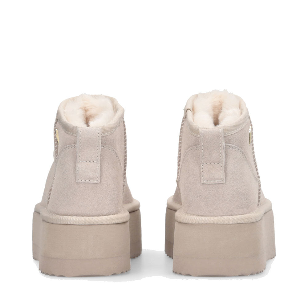 Stivaletti Donna Platform LIU JO Jane 01 Imbottiti in Suede color Sabbia