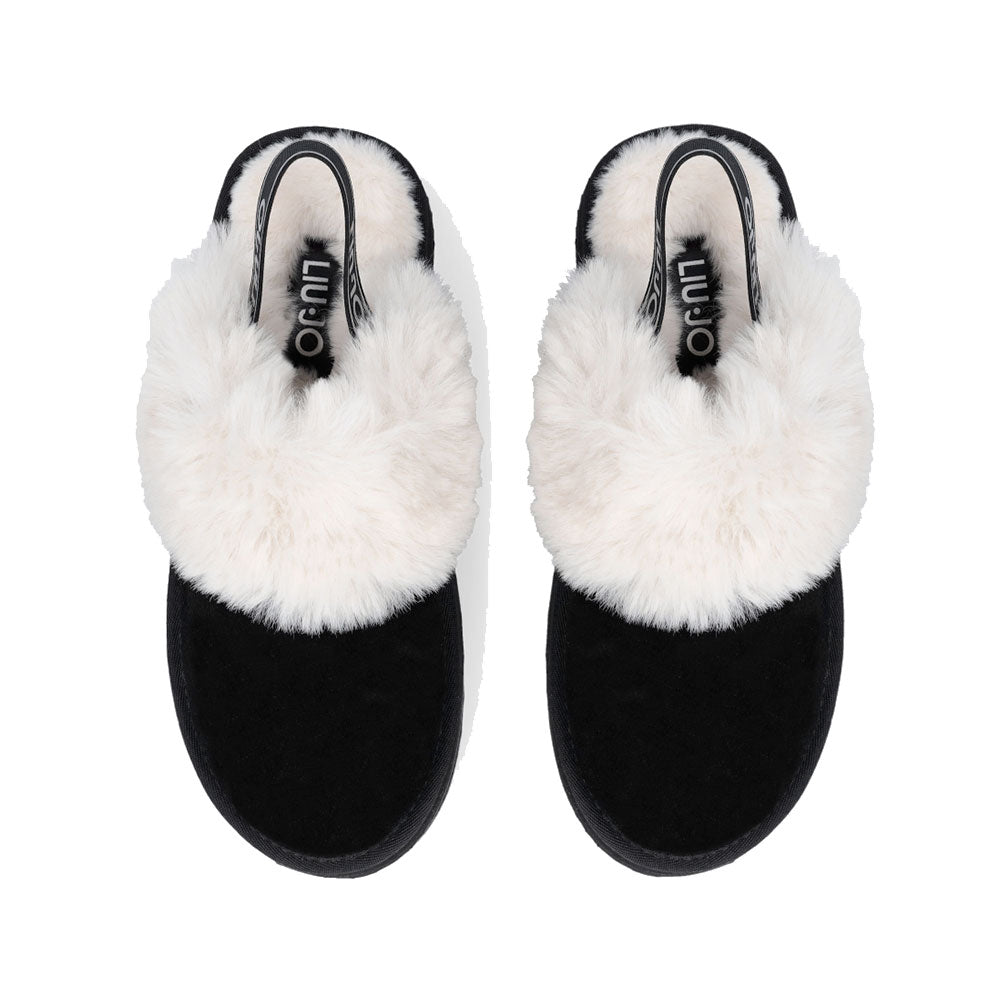 Sabot Platform Imbottiti LIU JO Jane 10 in Suede Nero