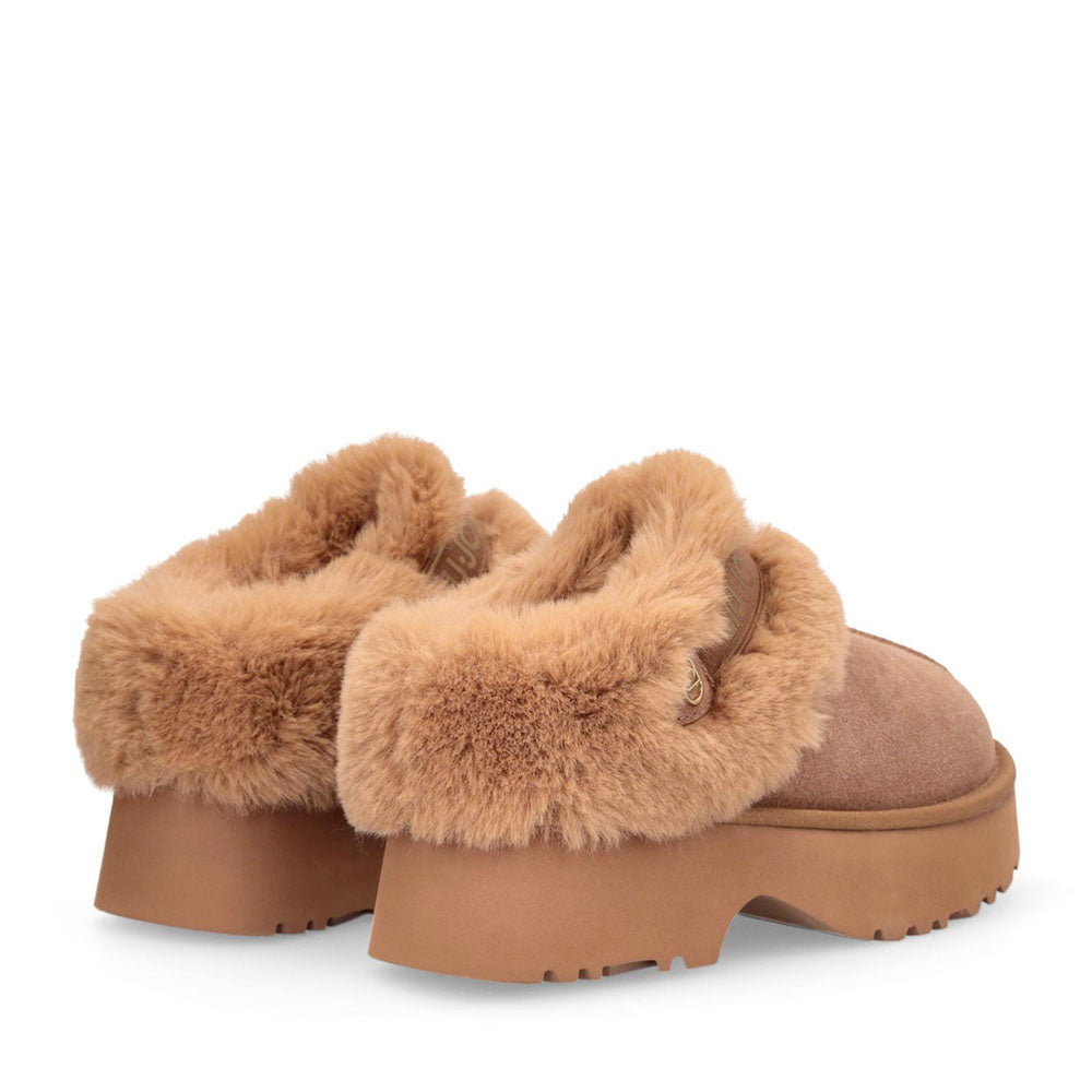 Sabot Donna Imbottiti LIU JO Juny 01 in Suede color Cognac
