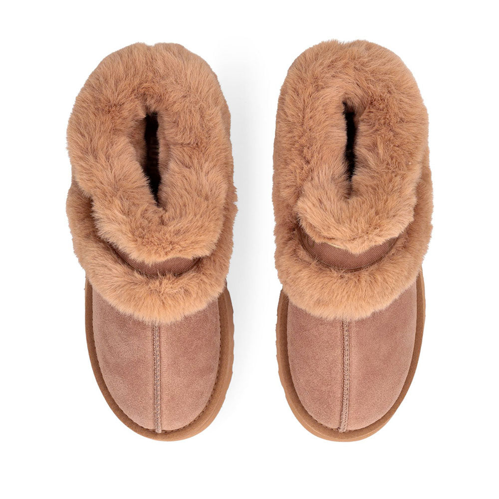 Sabot Donna Imbottiti LIU JO Juny 01 in Suede color Cognac