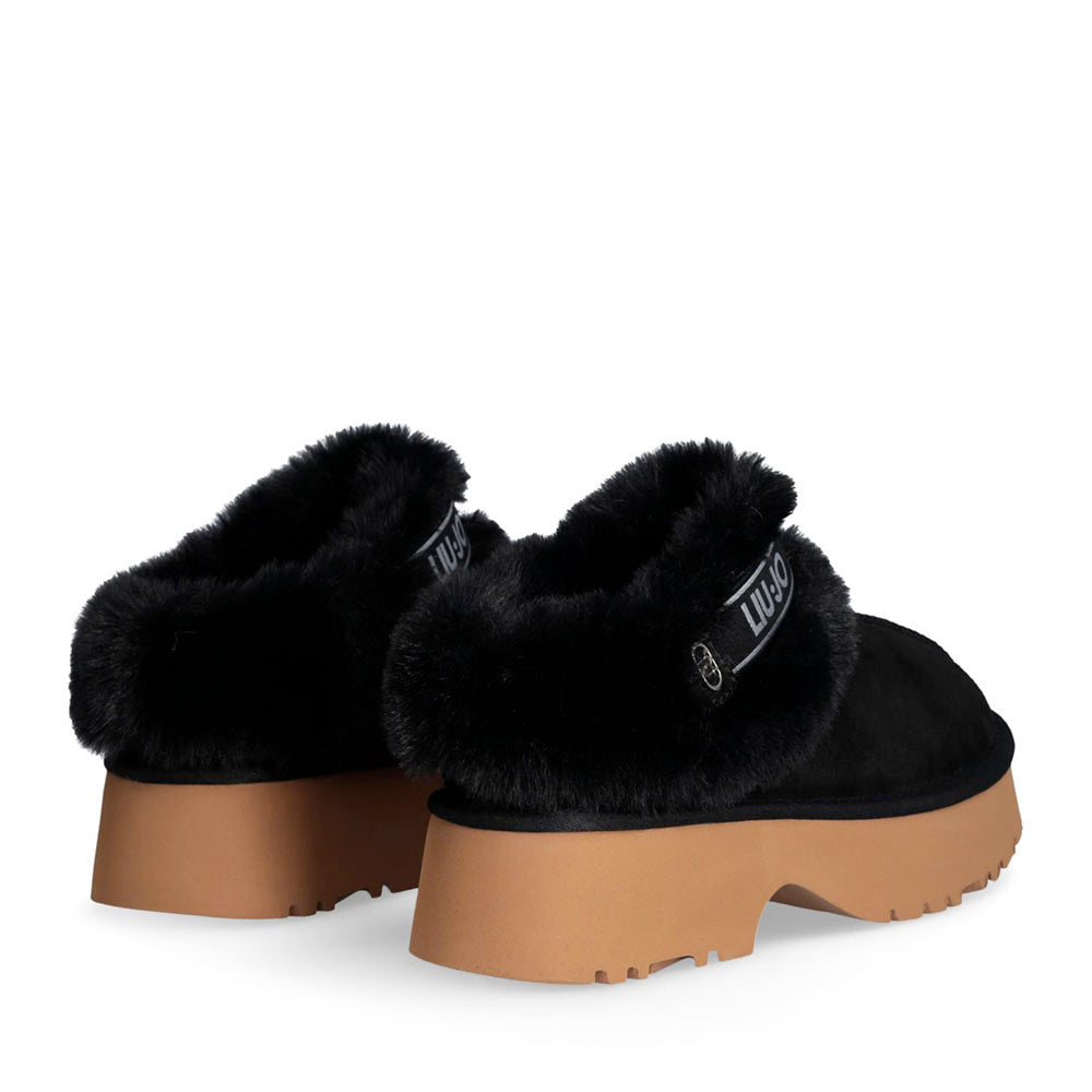 Sabot Donna Imbottiti LIU JO Juny 01 in Suede Nero