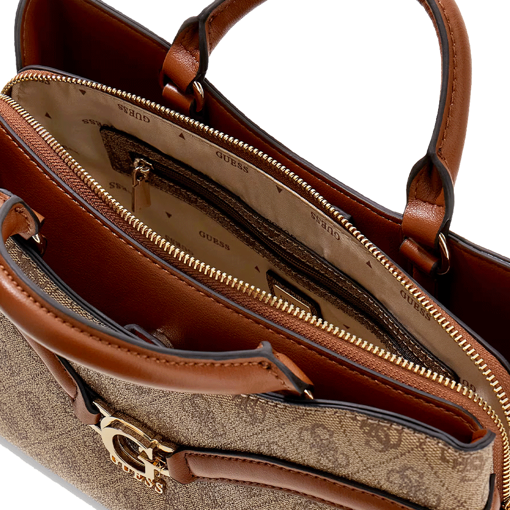 Borsa Donna a Mano GUESS Linea Dea colore Latte Logo