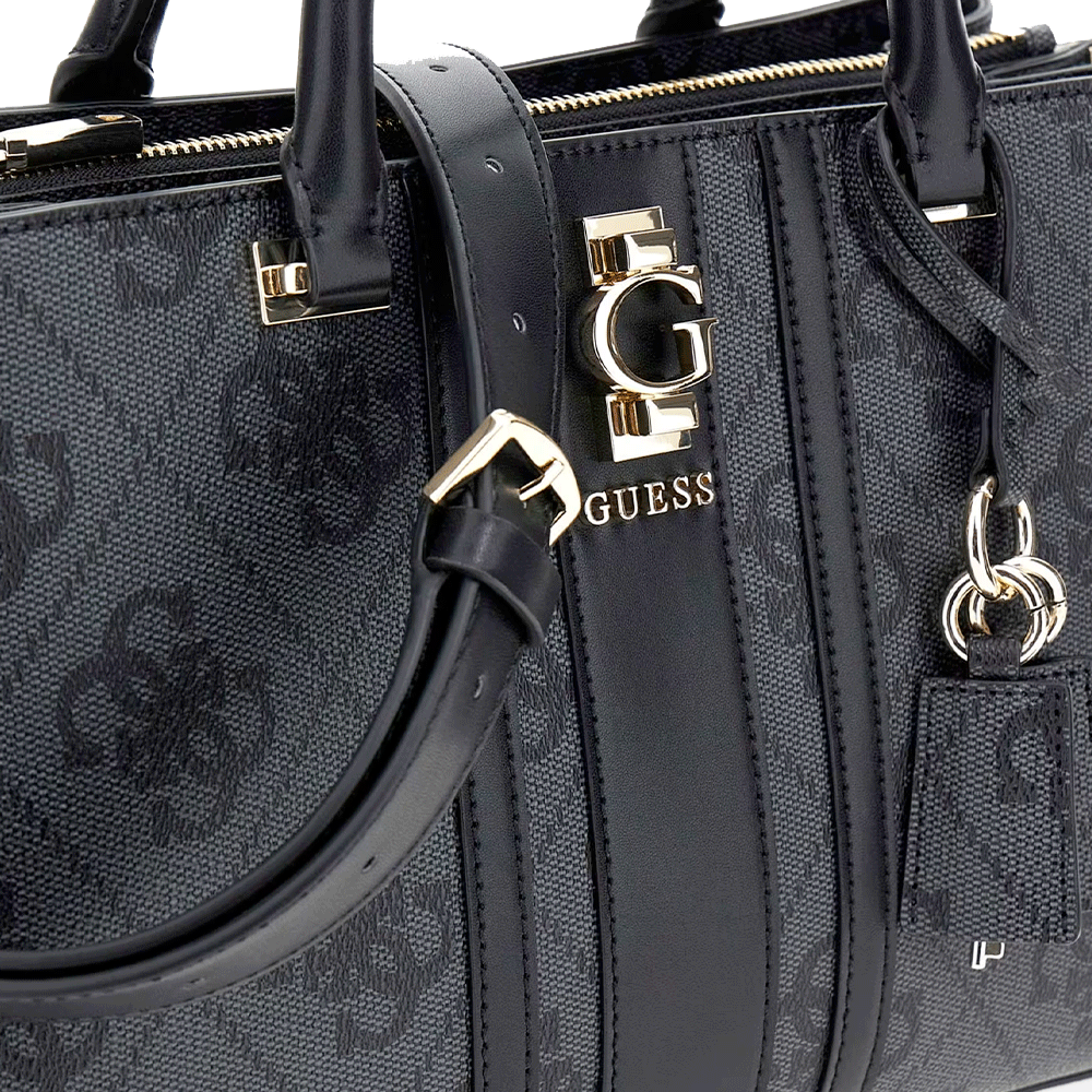 Borsa Donna a Mano GUESS Linea Erenia colore Coal Logo