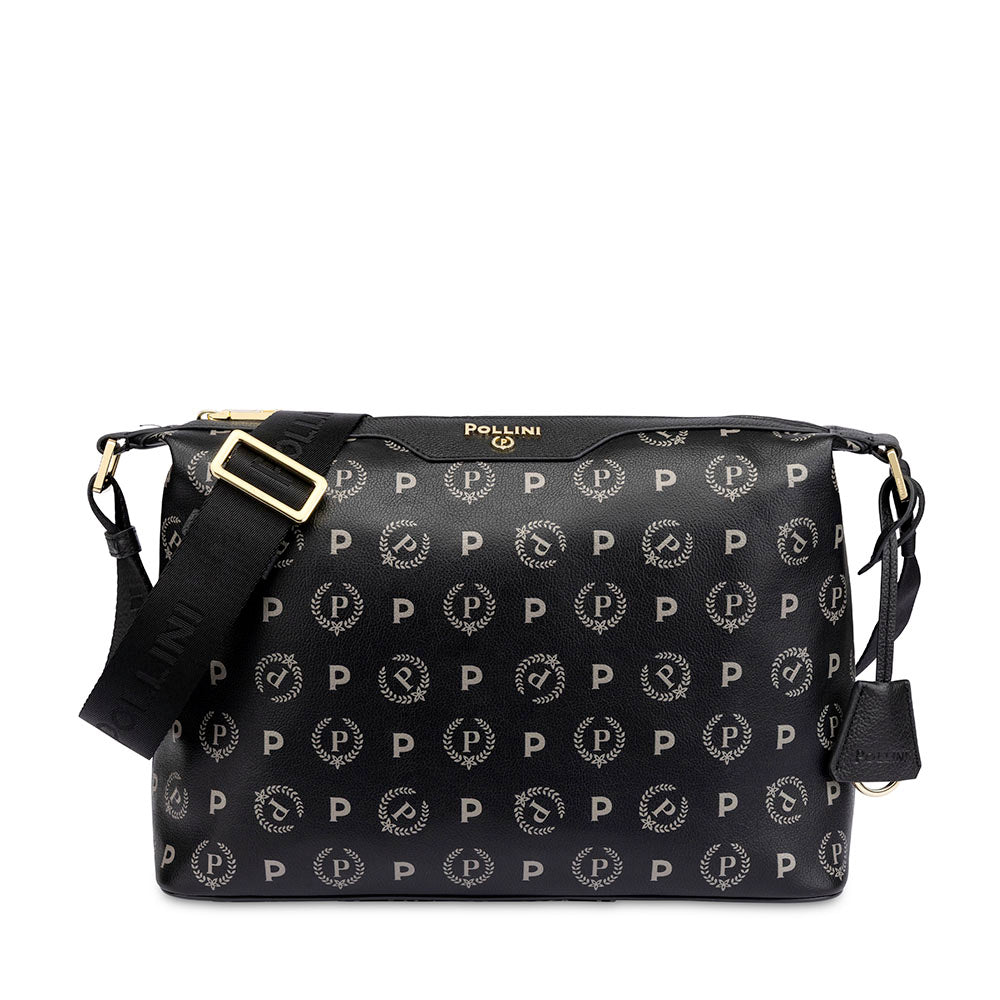 Borsa Donna a Spalla a Tracolla POLLINI linea Heritage Re-Edition Nero