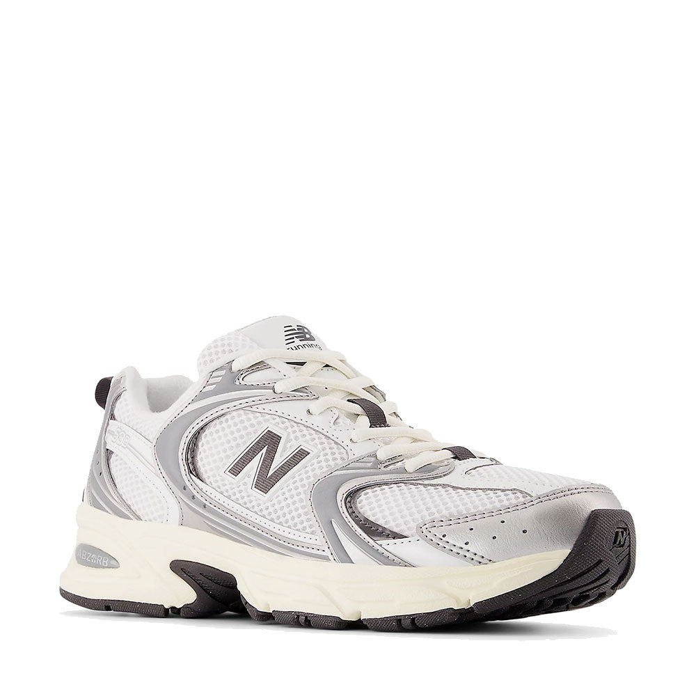 Sneakers Running NEW BALANCE 530 in Tessuto Sintetico e Mesh colore Silver Metallic e Black Cement