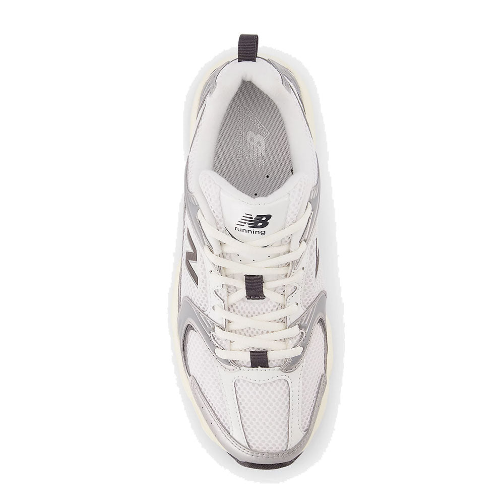 Sneakers Running NEW BALANCE 530 in Tessuto Sintetico e Mesh colore Silver Metallic e Black Cement