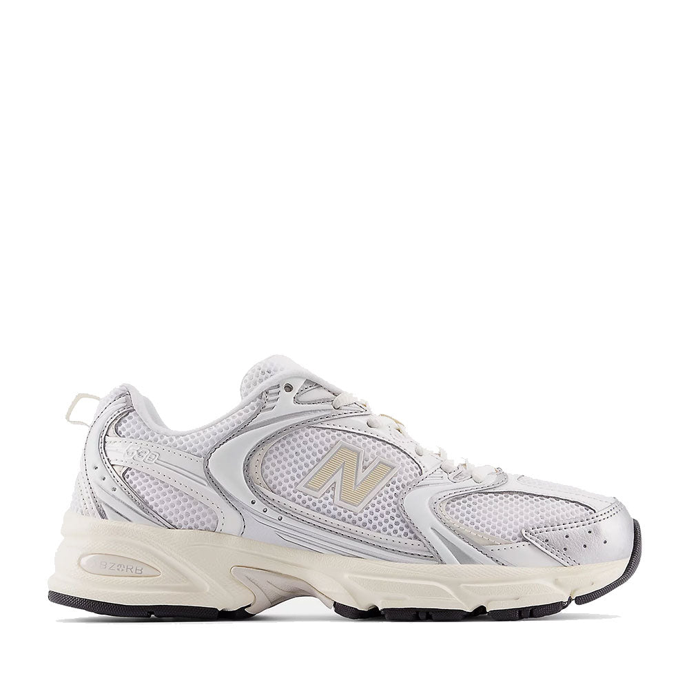 Sneakers Running NEW BALANCE 530 in Tessuto Sintetico e Mesh colore Silver Metallic e Linen