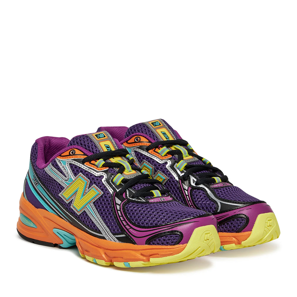 Sneakers Running NEW BALANCE 740 in Tessuto Sintetico e Mesh colore Purple Yellow Orange