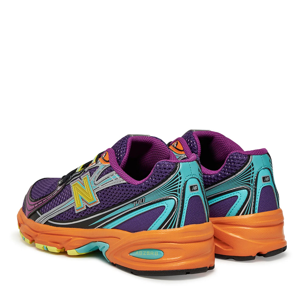 Sneakers Running NEW BALANCE 740 in Tessuto Sintetico e Mesh colore Purple Yellow Orange