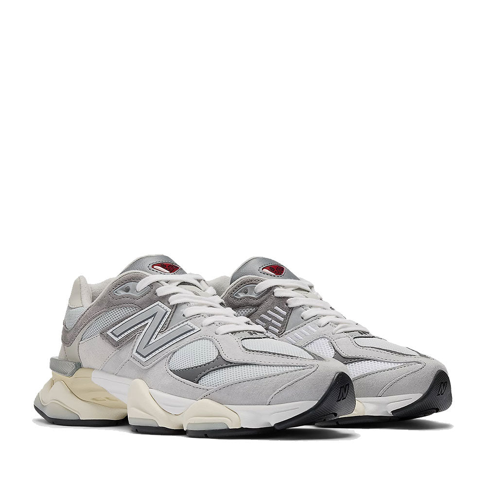 Sneakers Running NEW BALANCE 9060 in Suede e Tessuto Rain Cloud Castlerock e White