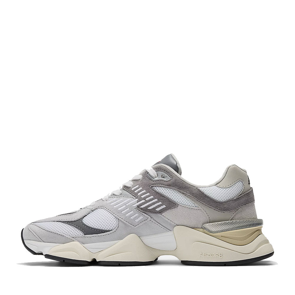 Sneakers Running NEW BALANCE 9060 in Suede e Tessuto Rain Cloud Castlerock e White