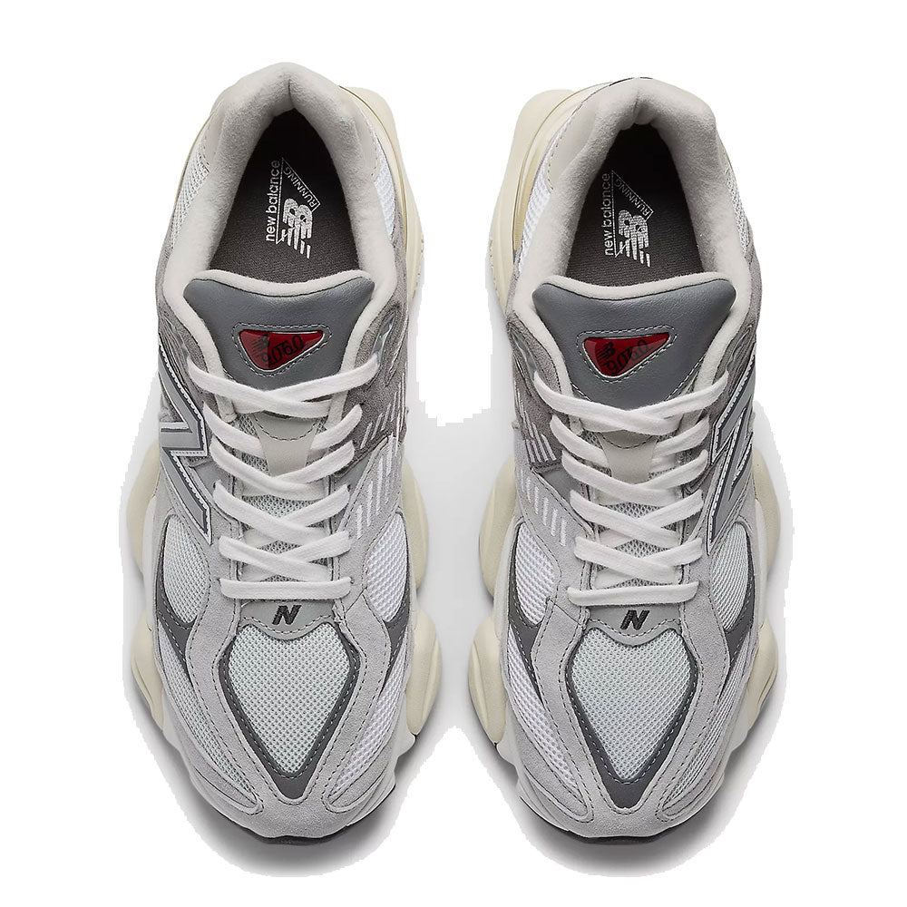 Sneakers Running NEW BALANCE 9060 in Suede e Tessuto Rain Cloud Castlerock e White