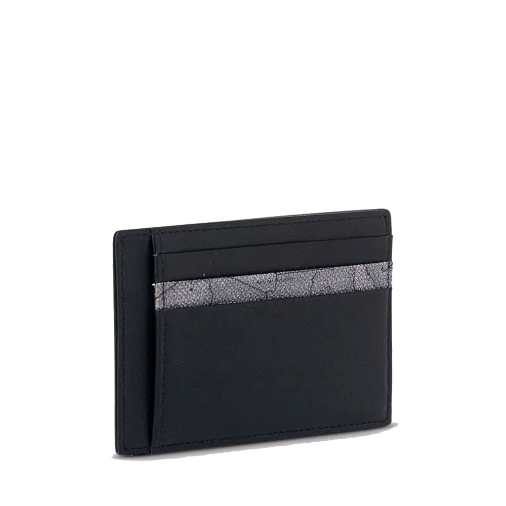 Portacarte Uomo 1A Classe Alviero Martini in Pelle Nera con dettagli Geo Dark W354
