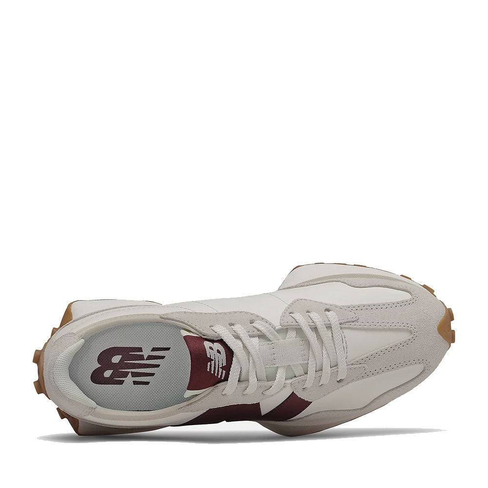 Sneakers Donna NEW BALANCE 327 in Suede e Tessuto Sintetico colore Moonbeam e Burgundy