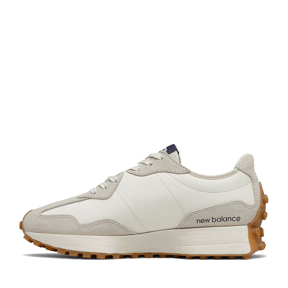 NEW BALANCE 327 SNEAKERS
Damenschuhe aus Wildleder und Nylon in den Farben Moonbeam und Navy