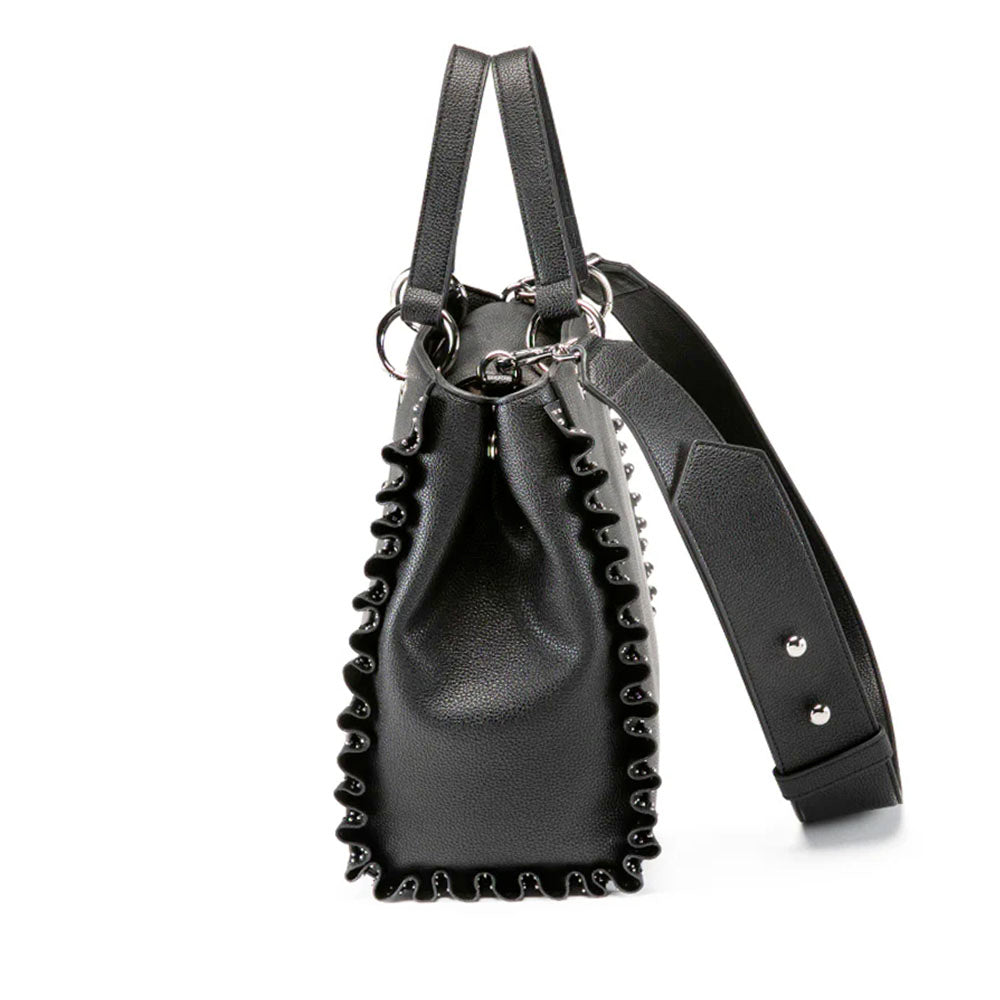 Borsa Donna a Mano CULT linea Yoko Nera con Volant