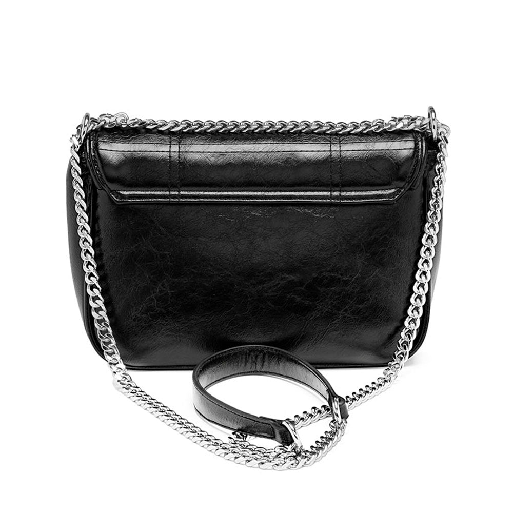 Borsa Donna a Spalla e Tracolla CULT linea Katy Lucida Nera