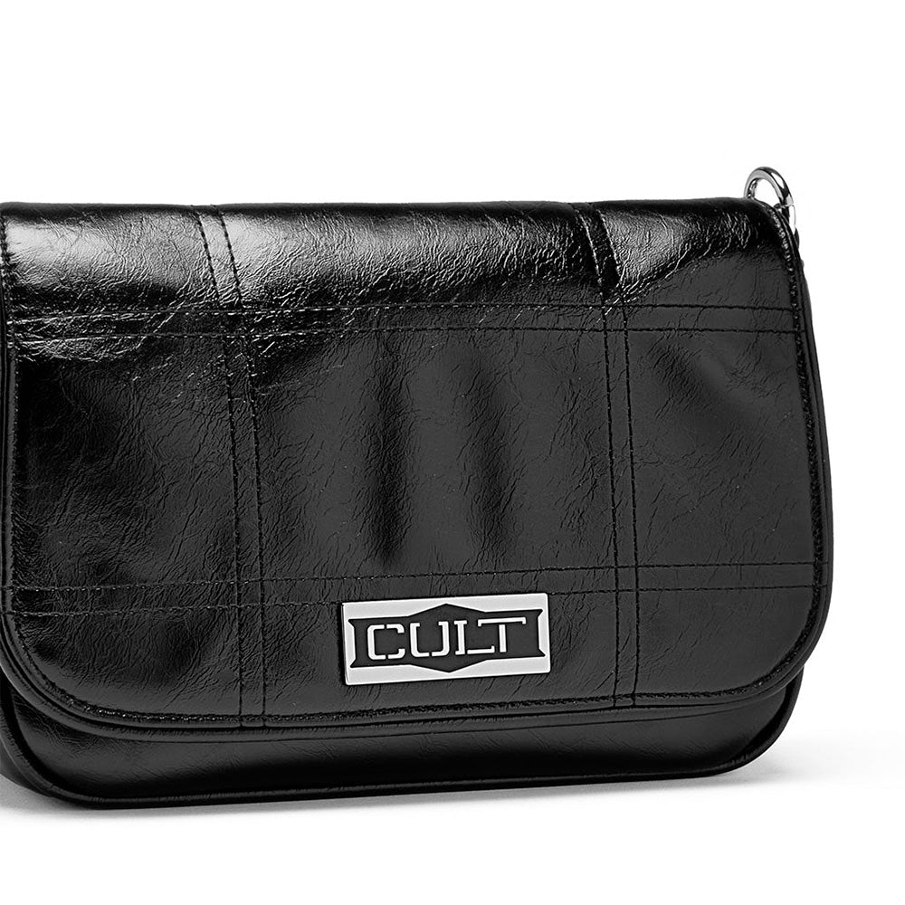 Borsa Donna a Spalla e Tracolla CULT linea Katy Lucida Nera